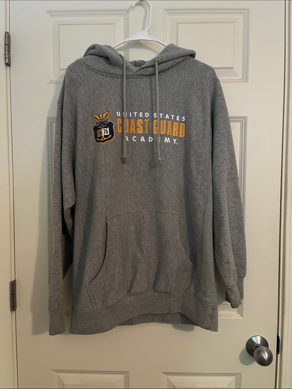 United States Coast Guard Academy Gray Hooded Sweatshirt